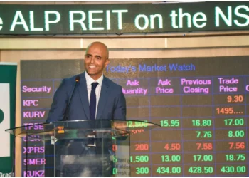Raghav Gandhi, Chief Executive Officer of Africa Logistics Properties, during the ALP Industrial Real Estate Investment Trust (ALP REIT) listing and bell-ringing ceremony at the Nairobi Securities Exchange in Nairobi on Wednesday, 11th March 2026. Photo: Dennis Lubanga. Source: Original.