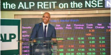 Raghav Gandhi, Chief Executive Officer of Africa Logistics Properties, during the ALP Industrial Real Estate Investment Trust (ALP REIT) listing and bell-ringing ceremony at the Nairobi Securities Exchange in Nairobi on Wednesday, 11th March 2026. Photo: Dennis Lubanga. Source: Original.