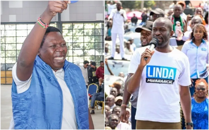 Eugene Wamalwa (left) wants Linda Mwananchi to join the PM Party. Photo ~courtesy.