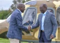 President William Ruto with Interior CS Kipchumba Murkomen at AIC Kapng’etik, Elgeyo Marakwet County. Photo: Kipchumba Murkomen. Source: X.