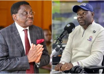 Saboti MP Caleb Amisi (R) demands rigorous vetting for politicians like James Orengo (L) in the Linda Mwananchi movement. Photo collage: James Orengo/Caleb Amisi. Source: Facebook.
