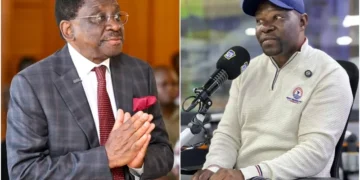 Saboti MP Caleb Amisi (R) demands rigorous vetting for politicians like James Orengo (L) in the Linda Mwananchi movement. Photo collage: James Orengo/Caleb Amisi. Source: Facebook.