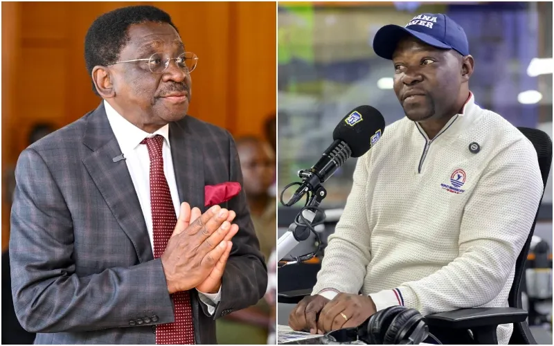 Saboti MP Caleb Amisi (R) demands rigorous vetting for politicians like James Orengo (L) in the Linda Mwananchi movement. Photo collage: James Orengo/Caleb Amisi. Source: Facebook.
